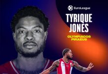 Jekiri, nuevo pívot del Partizán, Tyrique Jones, al Olympiacos y De Colo, al Fenerbahce