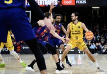 El Laguna Tenerife rompe la racha de diez triunfos seguidos del Barça (82-87)