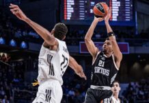 El Real Madrid tuvo que sudar tinta hasta los instantes final para imponerse a la Virtus (92-84)
