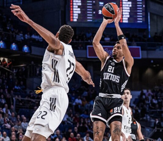 El Real Madrid tuvo que sudar tinta hasta los instantes final para imponerse a la Virtus (92-84)
