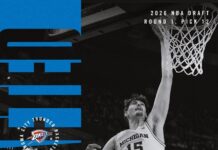 Aday Mara, puesto 12 en el draft y a Oklahoma City Thunder, y De Larrea, a los Dallas Mavericks vía traspaso