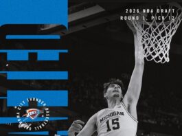 Aday Mara, puesto 12 en el draft y a Oklahoma City Thunder, y De Larrea, a los Dallas Mavericks vía traspaso