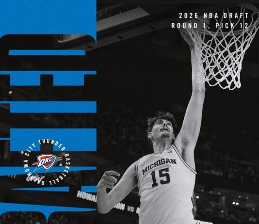 Aday Mara, puesto 12 en el draft y a Oklahoma City Thunder, y De Larrea, a los Dallas Mavericks vía traspaso