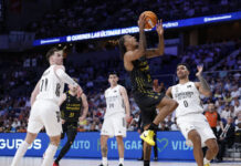 El Real Madrid, contra las cuerdas tras un espectacular triunfo del Laguna Tenerife (97-98) protagonizado por Jaime Fernández